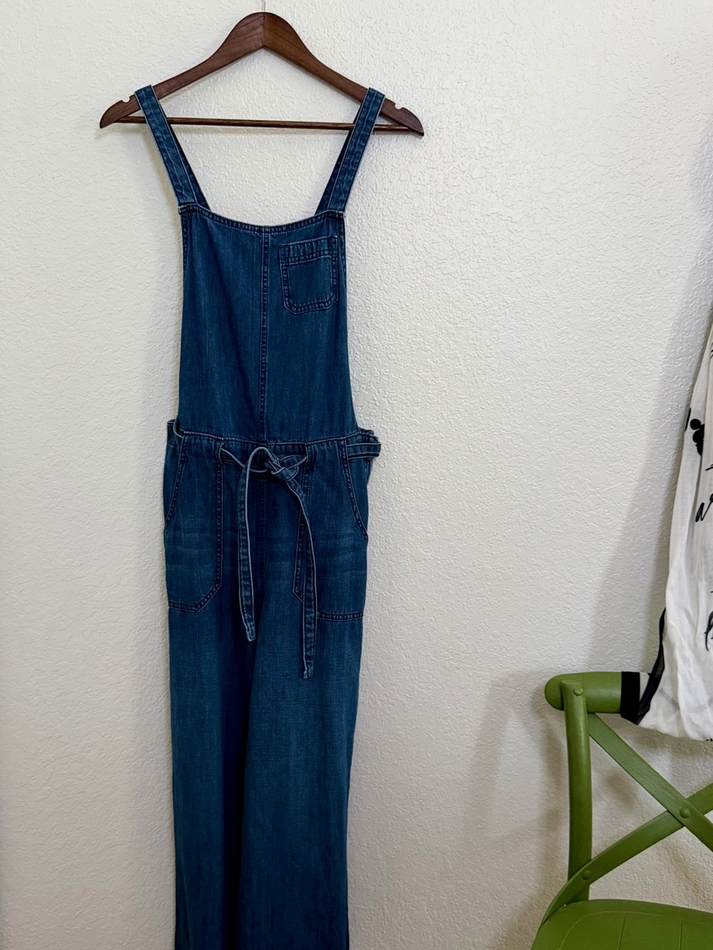 Gap Denim Cross Back Wide Leg Overalls Size 10 30R